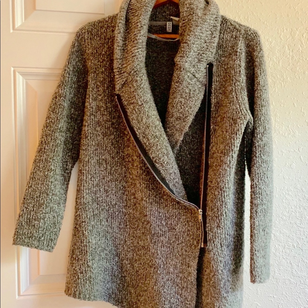 Divided by H&M Grey Full Zipped Sweater Small
